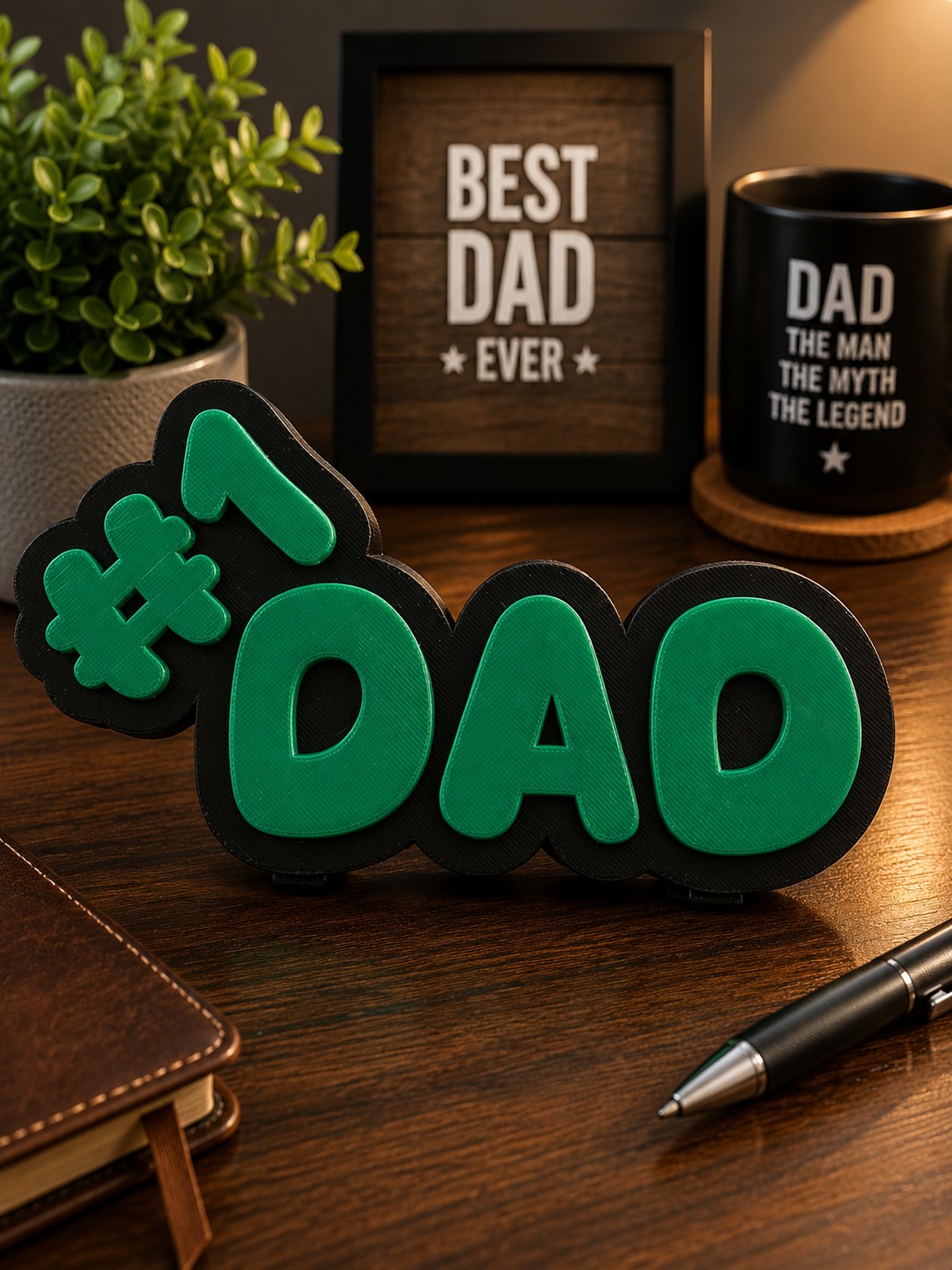 (image for) #1 Dad Xmas Green