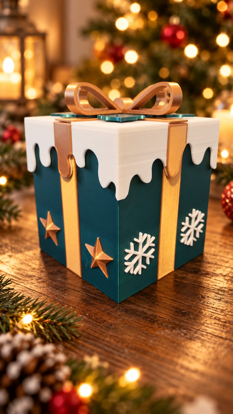 (image for) Gift/Ornament Box Green