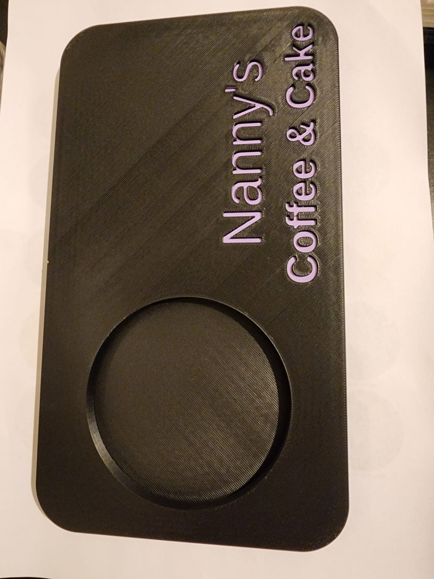 (image for) Tray Nanny Coffee & Cake Black/Purple