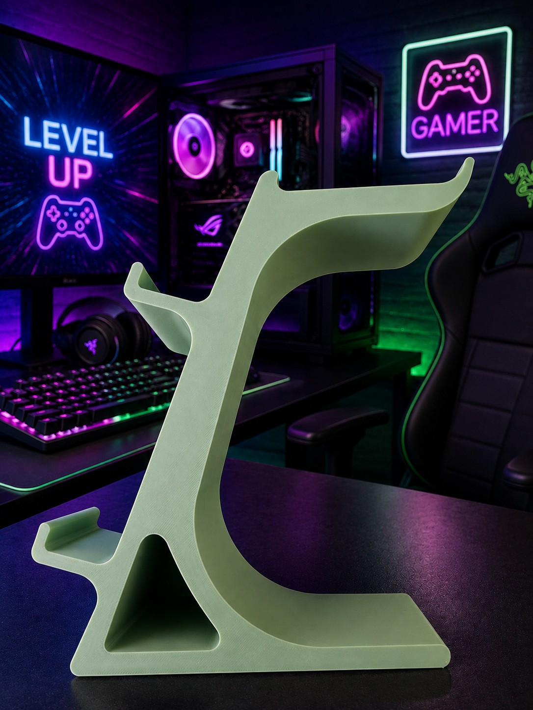 (image for) Headset Controller Holder Olive Green