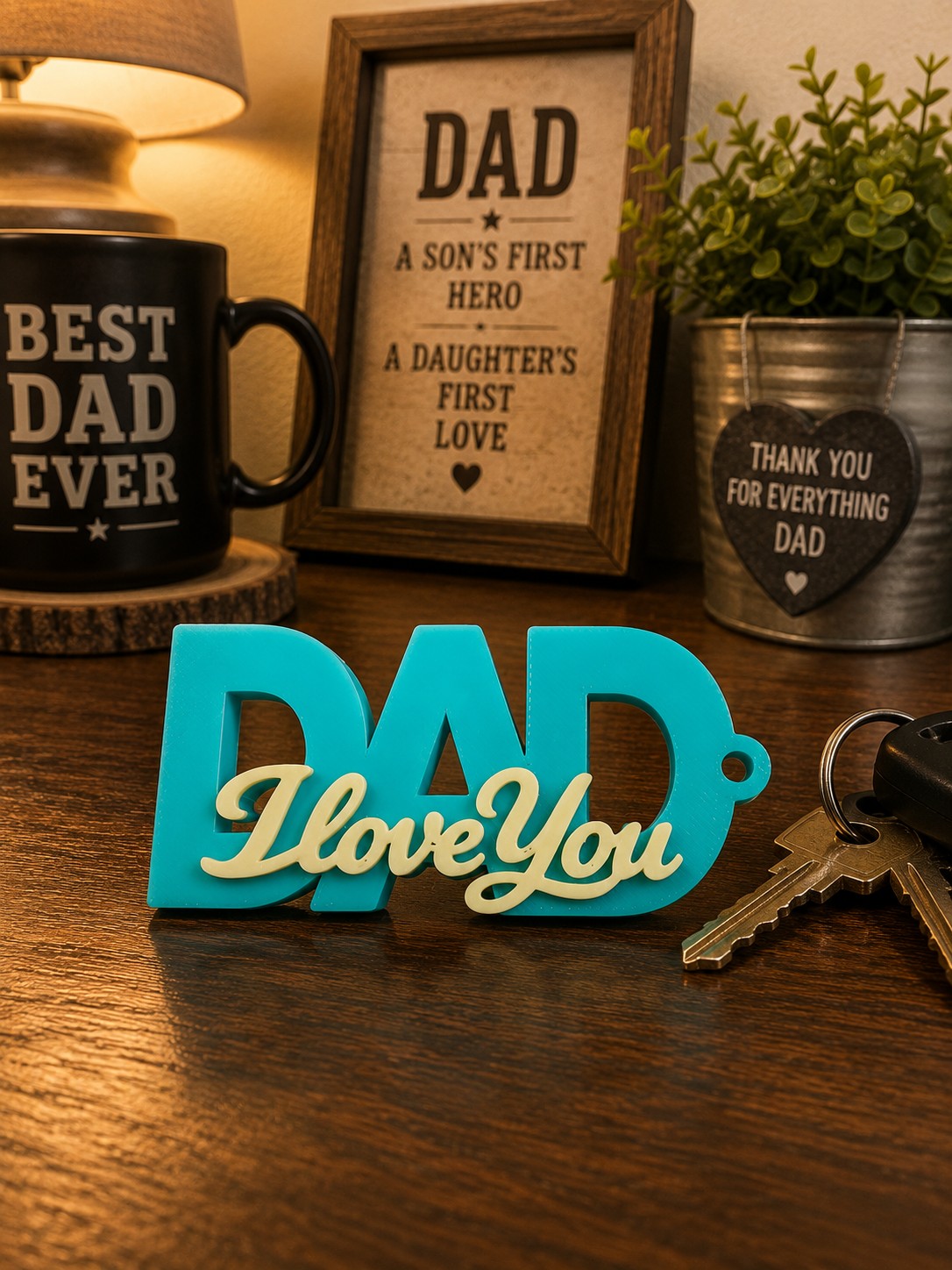 (image for) Keyring Dad I Love You