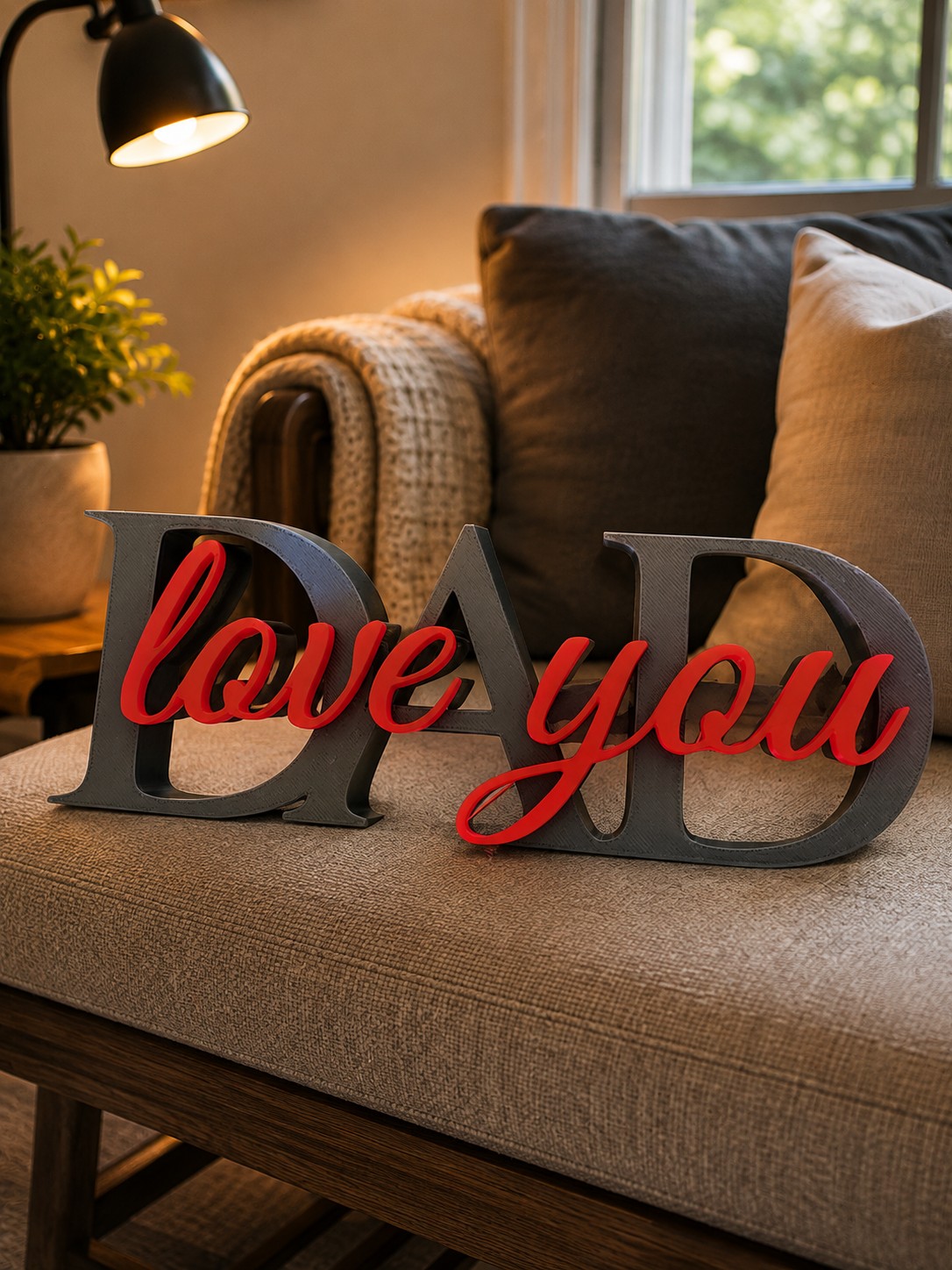 (image for) Dad love you black/Red