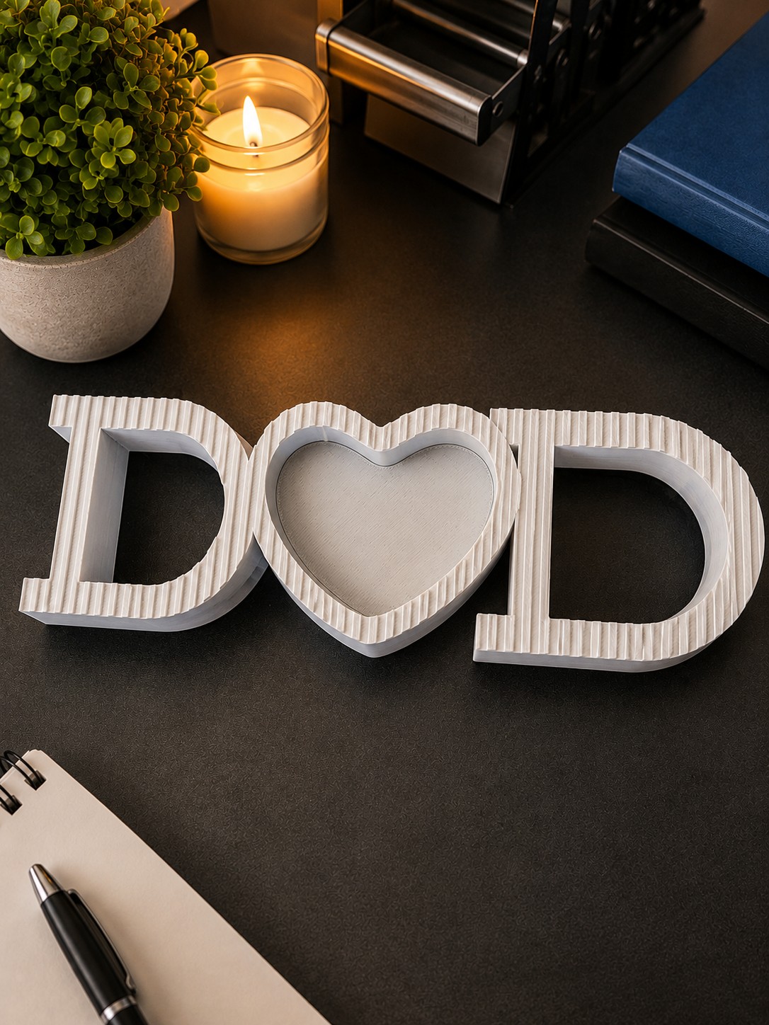 (image for) Dad Photo Frame Silver