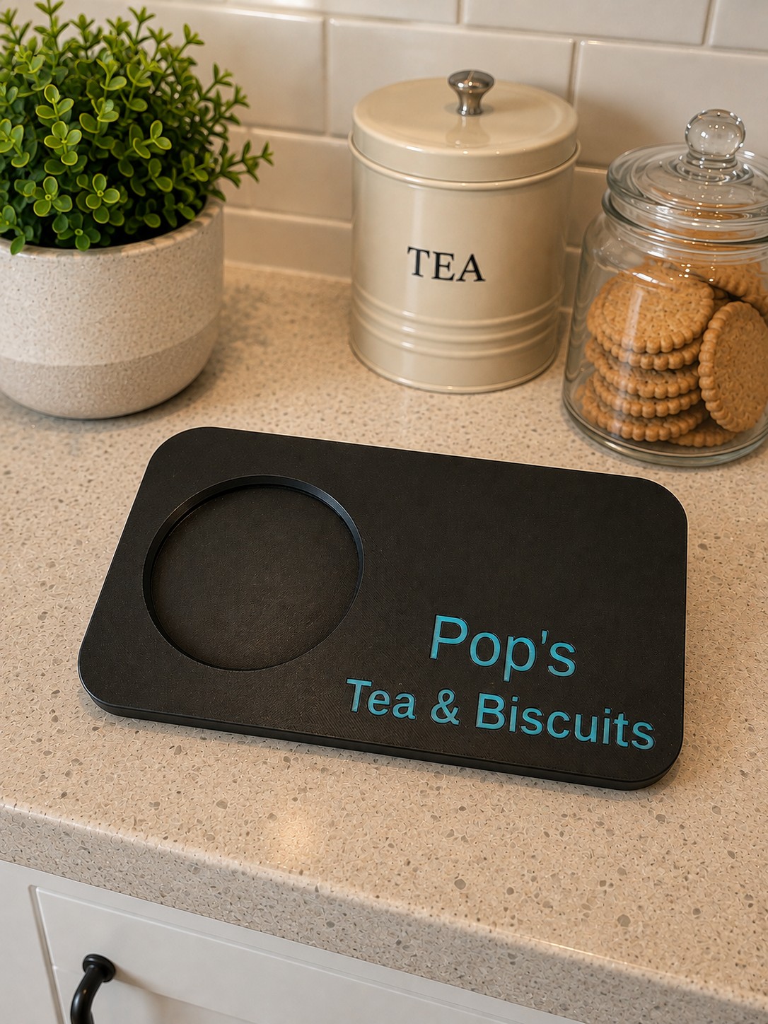 (image for) Pop Tray Black/Teal